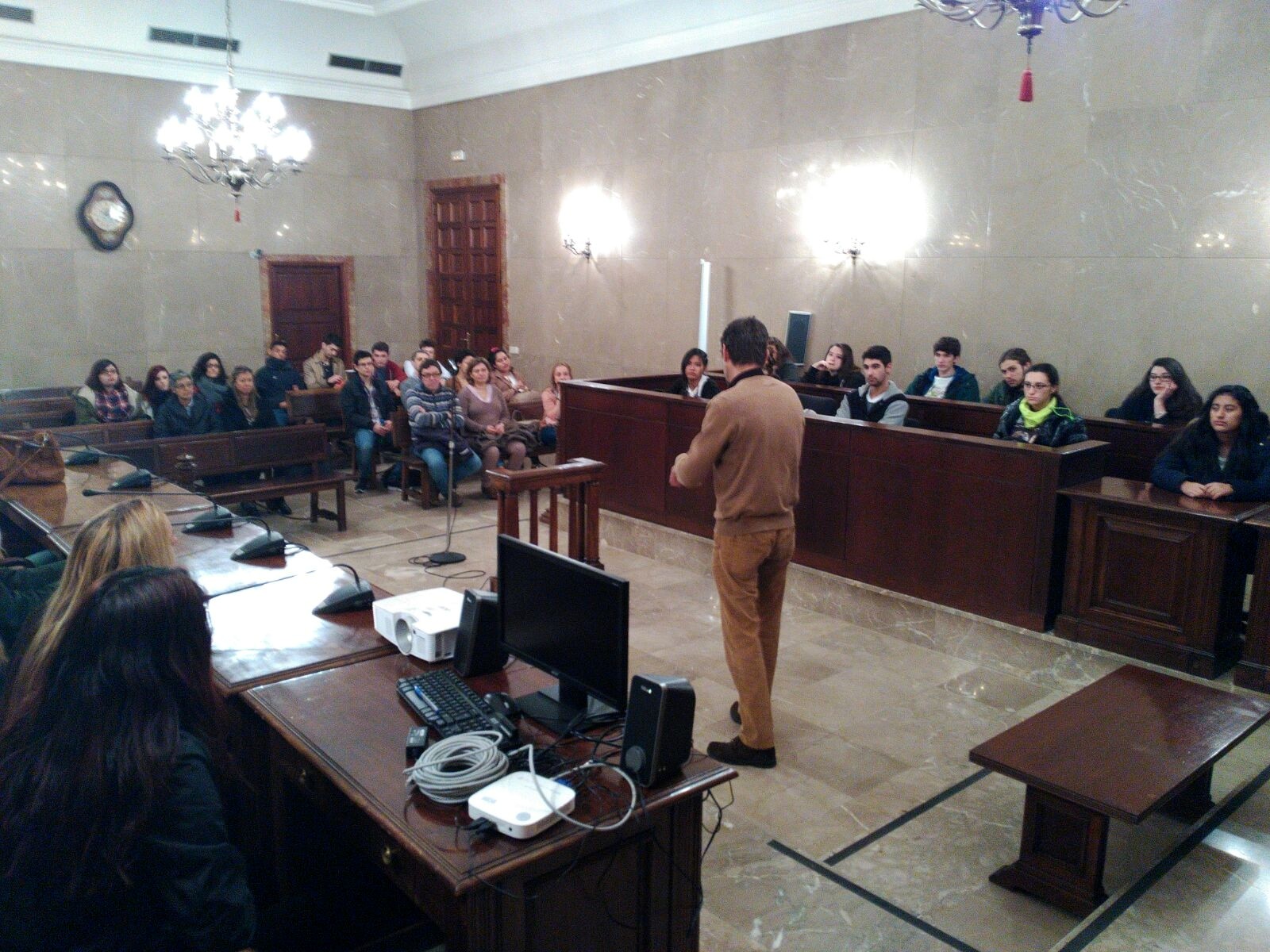 Encuentro de alumnos del IES Politècnic de Palma con la Justicia